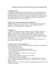 formato general para sistematización de proyectos