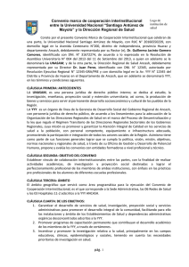 Convenio con un hospital - Oficina General de Investigación y