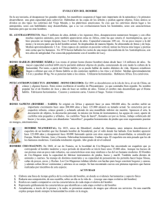 Etapas de la Evolución Humana, Herramientas y Aspectos Físicos