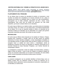 GESTIÓN SOSTENIBLE DEL TURISMO ALTERNATIVO EN EL
