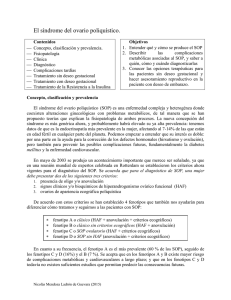 El Sindrome del ovario poliquístico