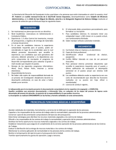 CONVOCATORIA