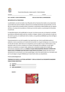 TALLER RECUPERACION -GRADO QUINTO