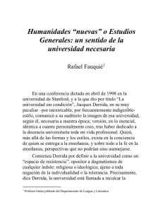 Humanidades nuevas