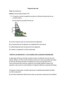 Preguntas tipo test: Ecosistemas - Biología