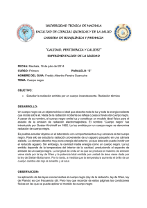 informe de cuerpo negro