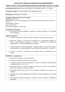 Perfil de Proyecto de Orientación y Tutoría