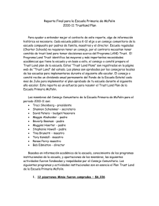 Reporte Final para la Escuela Primaria de McPolin 2010
