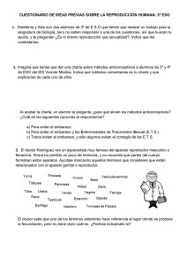 Cuestionario de Reproducción Humana para Secundaria
