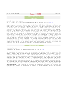 Notas ISSSTE