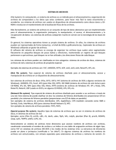 SISTEMA DE ARCHIVOS (File System). En computación, un sistema