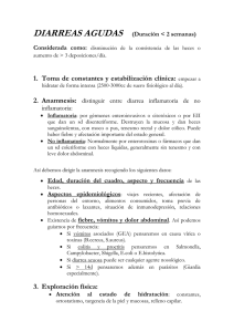 Sospecha de diarrea inflamatoria - Aula-MIR