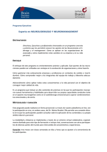 D Experto en NEUROLIDERAZGO Y NEUROMANAGEMENT Programa Ejecutivo: