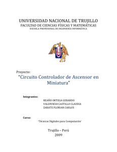 Circuito Controlador de Ascensor en Miniatura - Proyecto Universitario