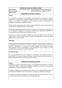 Descargar el informe INFORME DEL ESTADO DE CONTROL