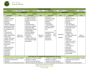 Planificación Anual Matemática 6° Básico