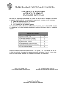 3 Resultados - CAS CALIFICACION CURRICULAR CAS 25