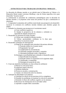 Estrategias Dilemas Morales en Educación