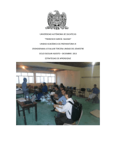Evidencia de estrategias docentes