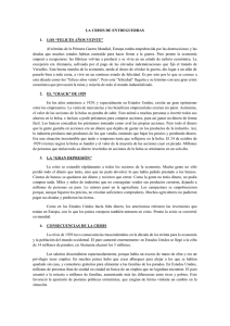 El crack de 1929 y la gran depresión