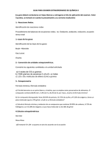 GUIA PARA EXAMEN EXTRAORDINARIO DE QUÍMICA II (La guía
