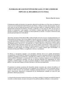 Los Incentivos Fiscales: un mecanismo de impulso al desarrollo