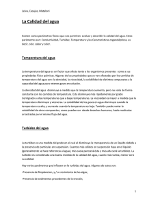 La Calidad del agua