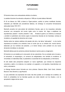 El futurismo tiene como antecedente artístico al