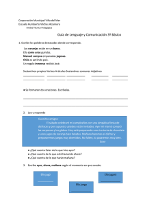Guía de Lenguaje – 1