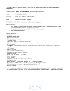Plan de estudio Talle etnográfico