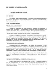 el origen de la filosofía.