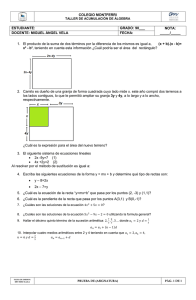 Taller de Álgebra 90: Productos Notables, Ecuaciones y Sucesiones