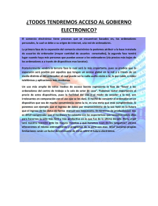 todos tendremos acceso al gobierno electronico