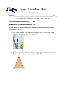 PROBLEMAS RELACIONADOS CON TRIANGULOS