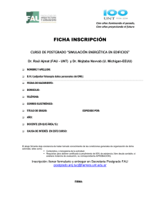 Ficha de Inscripción Simulacion Energetica en Edificios