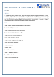 DISEÑO DE INTERIORES EN ESPACIOS COMERCIALES REF