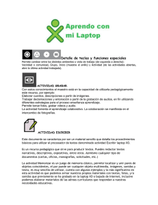 Pautas de actividades XO.