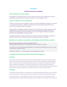 Cuestionario Diferencias de la luz y la reflexión