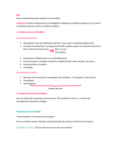 MK Son las herramientas para satisfacer al consumidor. Ambiente