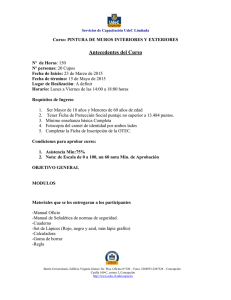 Antecedentes del Curso