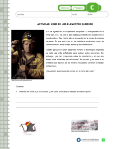 ACTIVIDAD: USOS DE LOS ELEMENTOS QUÍMICOS