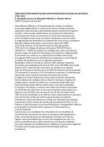 FRECUENTACIÓN HOSPITALARIA POR INTENTOS DE SUICIDIO