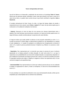 Teoría de Expectativas de Vroom. Uno de los líderes en el