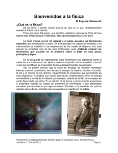 Bienvenidos a la física ¿Qué es la física?