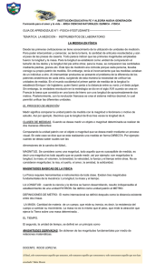 la medida en física