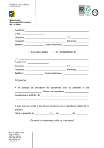 Instancia de renuncia