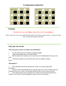 Crucigramas numéricos