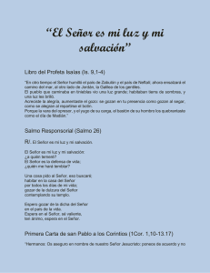 Lecturas y Reflexiones Religiosas: Isaías, Salmos, Mateo