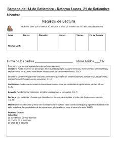 Semana del 14 de Setiembre
