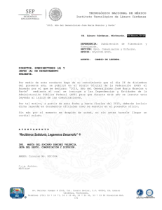 hoja membretada 2015 - Tecnológico Nacional de México Instituto